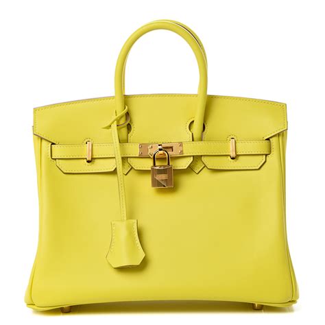 HERMES Swift Birkin 25 Lime 1514044 